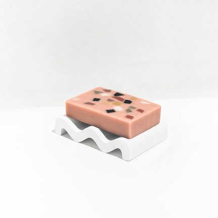 Wave Soap Dish, White