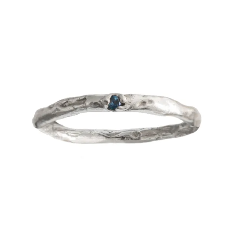 Labanda Ring, Sterling Silver, Blue Topaz