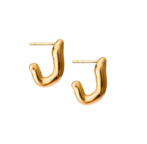 Gambas Earrings, Gold