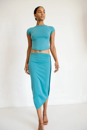 Costa Skirt, Ozone Blue