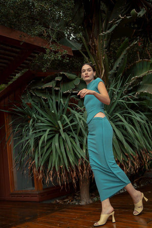 Costa Skirt, Ozone Blue