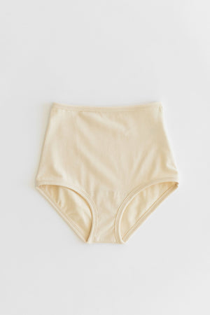 High waist organic cotton underwear